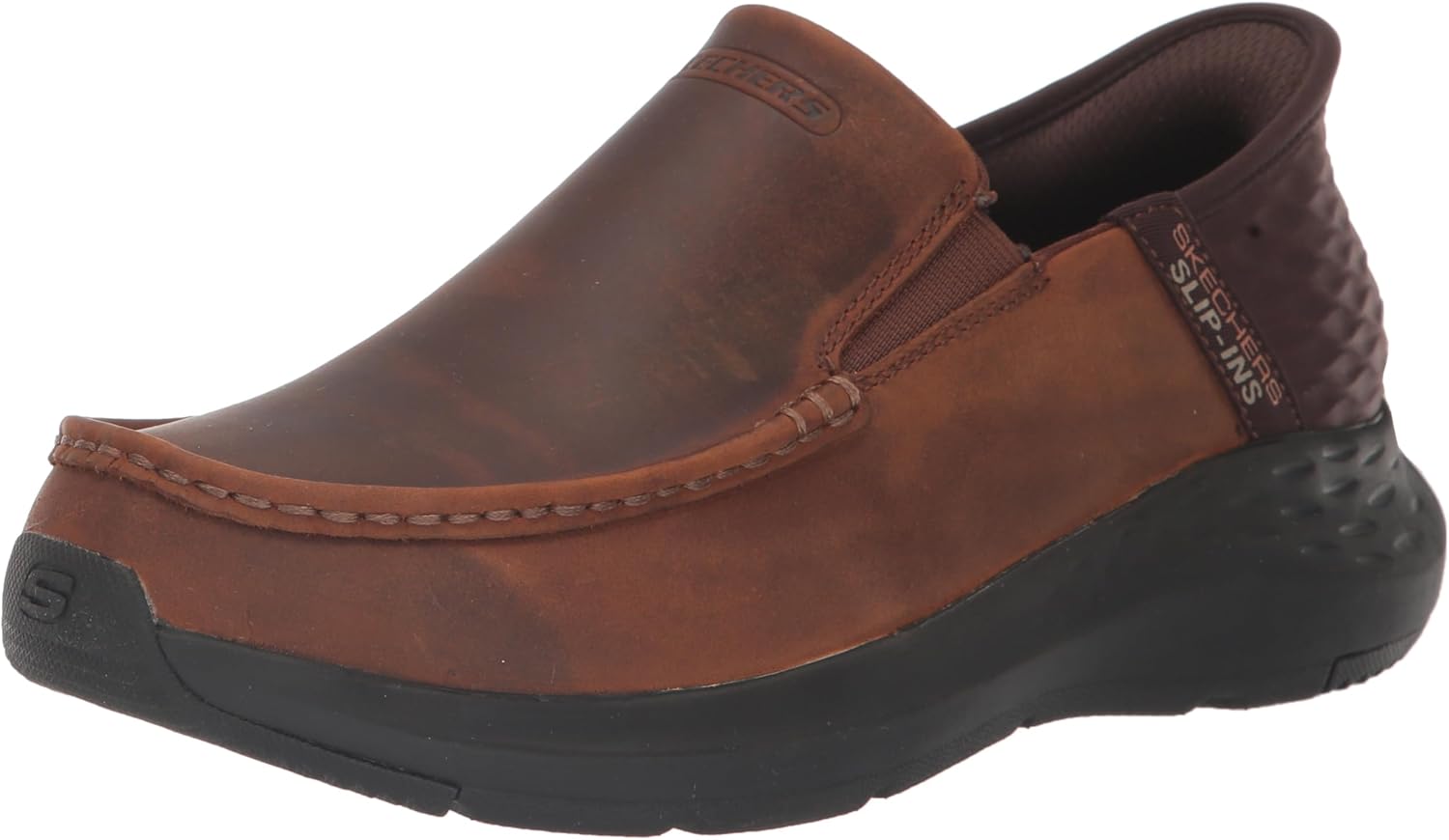 Skechers Men’s USA Parson – Oswin Moc Toe Leather Slip-Ins