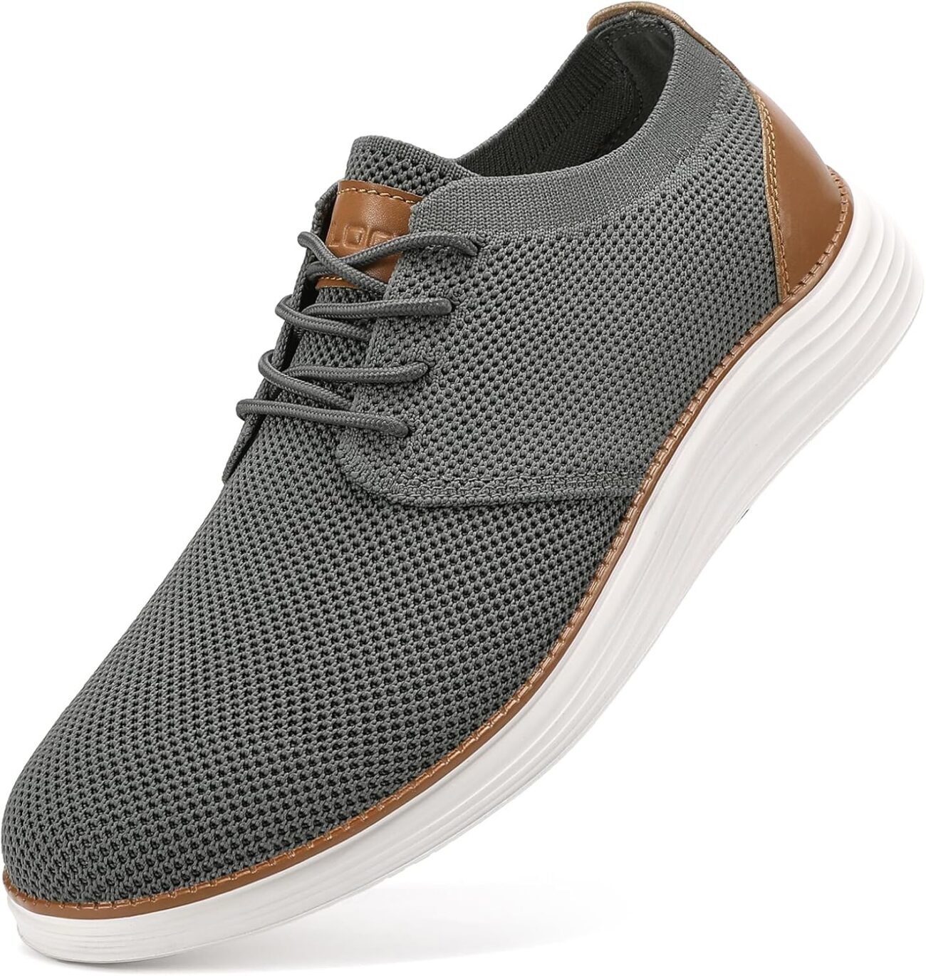 VILOCY Men’s Fashion Dress Sneakers Casual Walking Shoes Business Oxfords Comfortable Breathable Lightweight Tennis
