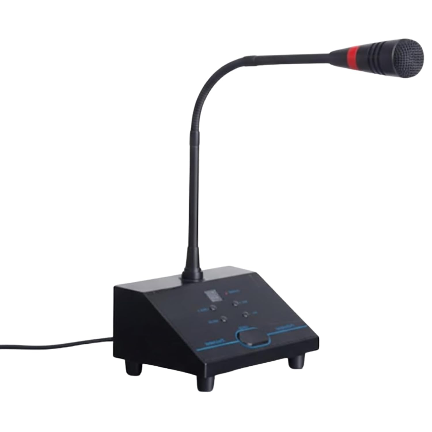 Drumstone (𝟏𝟓 𝐘𝐞𝐚𝐫𝐬 𝐖𝐚𝐫𝐫𝐚𝐧𝐭𝐲 Wireless Desktop Gooseneck Microphone System | Clear Voice Conference Mic with Control Panel Base | Adjustable Flexible Neck, Noise Reduction
