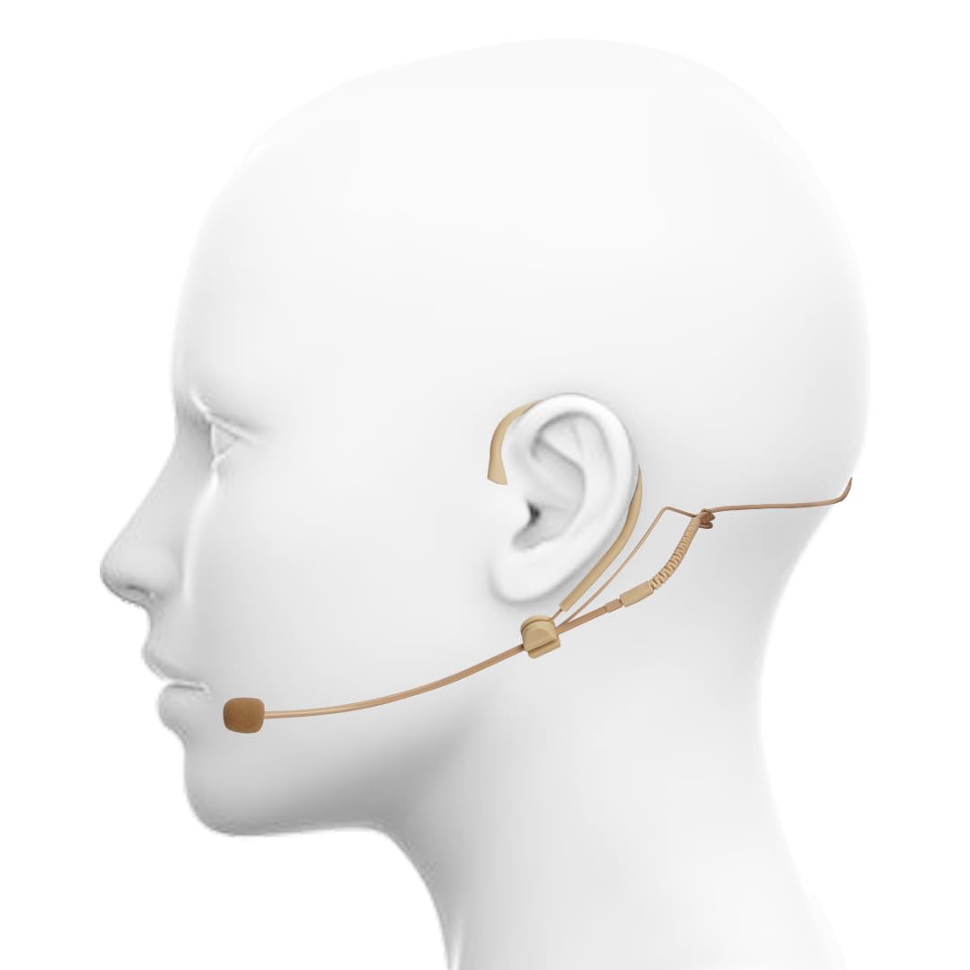 Xtreme Acoustics XAMS-5B Head Worn (3.5 MM Jack) Dual Ear-Hook Condenser Microphone Mic 3.5 MM Jack Compatible