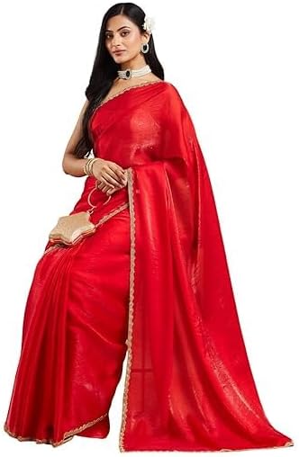 Women’s Chiffon Two Tone Saree (With Blouse)