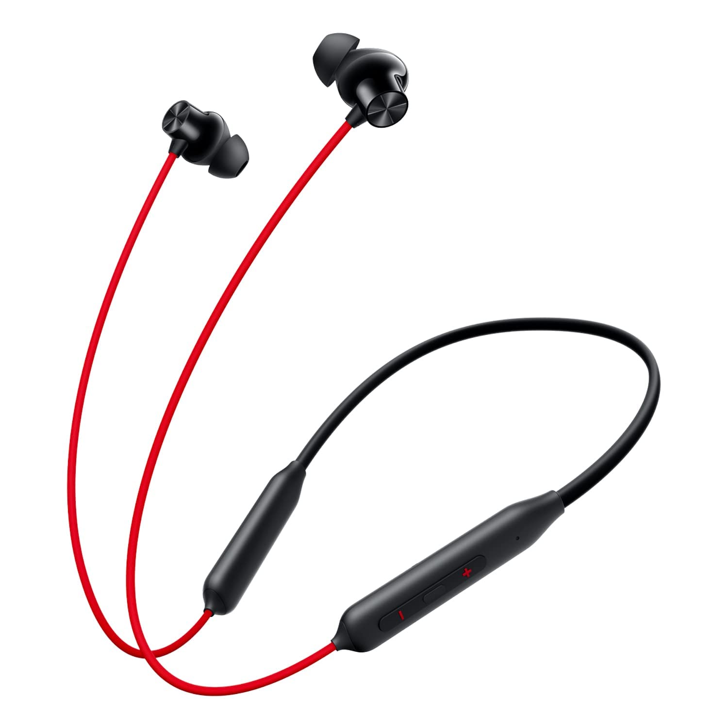 Original Travel-Friendly Wireless Earphones Office Calls Edition Compatible with OnePlus Z3 Bluetooth Neckband with Mic 12.4mm Drivers IP55 with Type-C Fast Charging (RED) XC189 (MWER98)