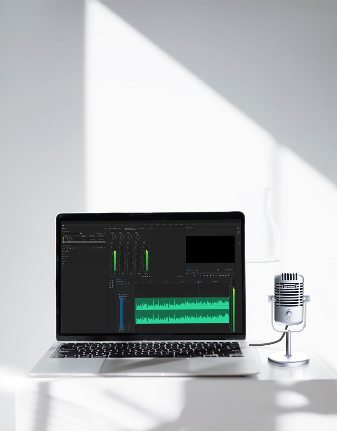 Saramonic Xmic Z3 USB Desktop Condenser Microphone for Android Devices, Tablets, and Mac/Windows