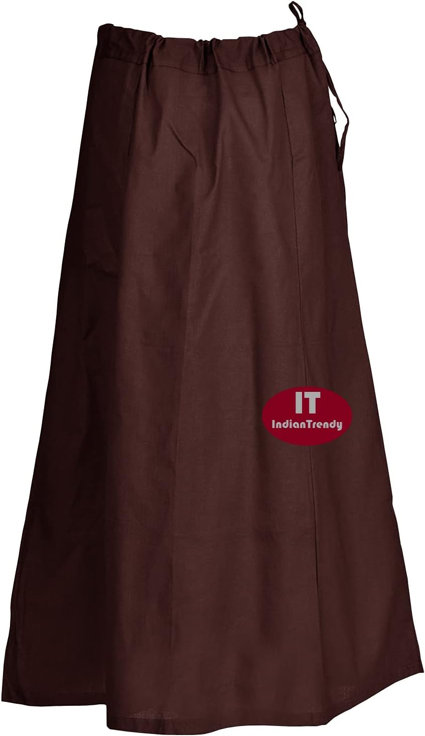 Indian Trendy Sari Petticoat Cotton Stitched Adjustable Waist Saree Underskirt Lining Skirt