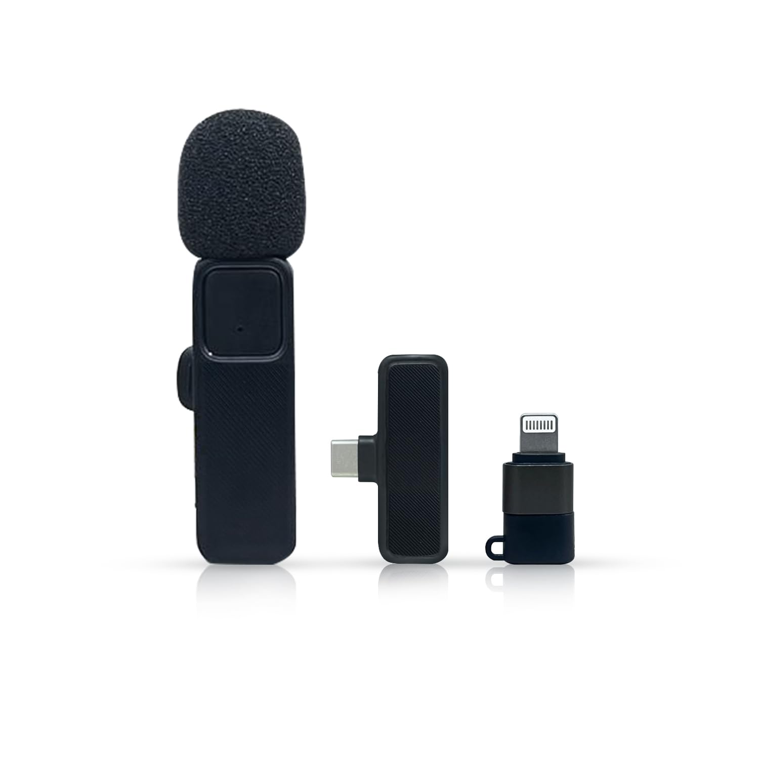 Humble® M13 Omnidirectional Lavalier Wireless Microphone for Type-C & iPhone, Noise Reduction Lapel Mic for YouTube, Vlogging, Singing, Video Recording, Podcast – 1 Transmitter Mic with 1 Receiver