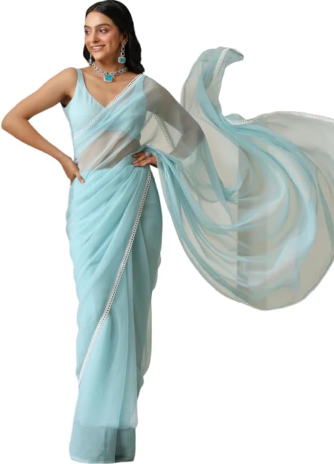 Alia Bhatt Collection: Floral Printed Satin Silk Sarees for Parties