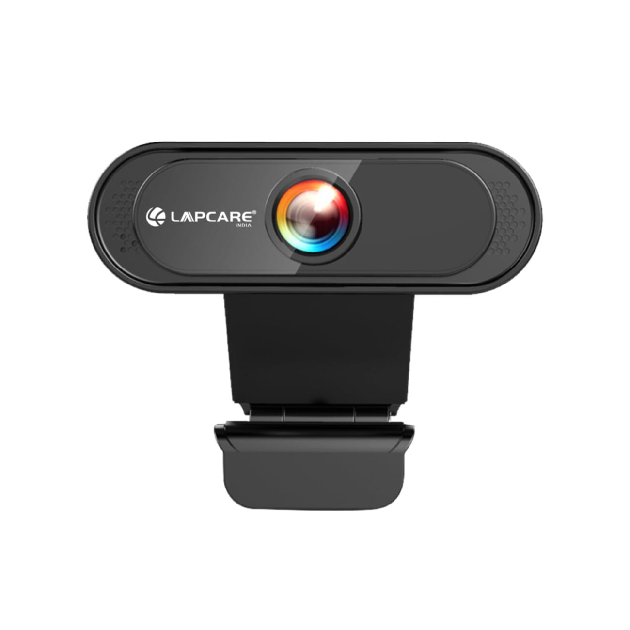 LAPCARE Lapcam HD 720M P, Noise Isolated Microphone with Computer HD stremaing Web cam for Desktop & Laptop with mic with Wide Angle Lens & Large Sensor for Superior Low Light, Optical (Black)