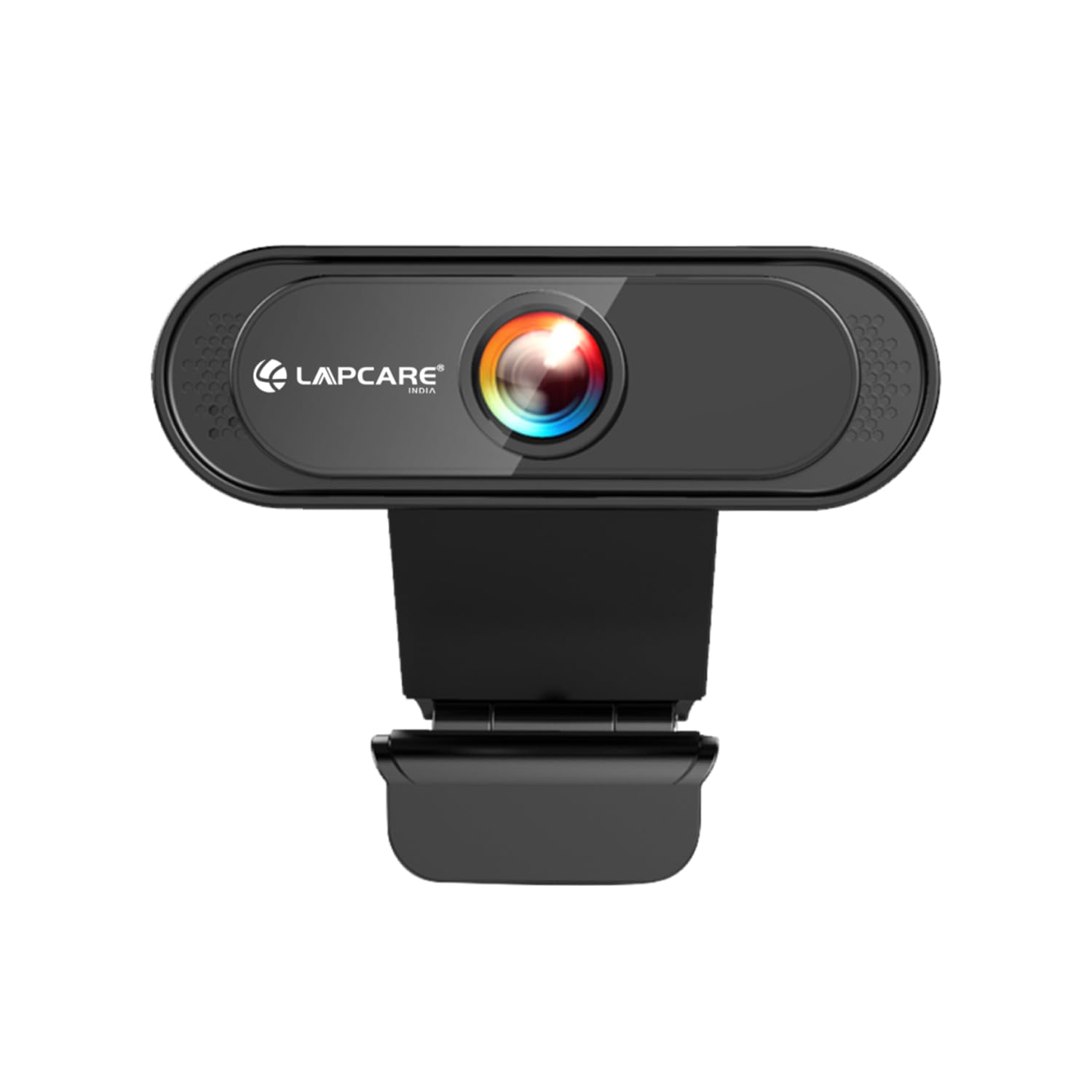 LAPCARE Lapcam HD 720M P, Noise Isolated Microphone with Computer HD stremaing Web cam for Desktop & Laptop with mic with Wide Angle Lens & Large Sensor for Superior Low Light, Optical (Black)