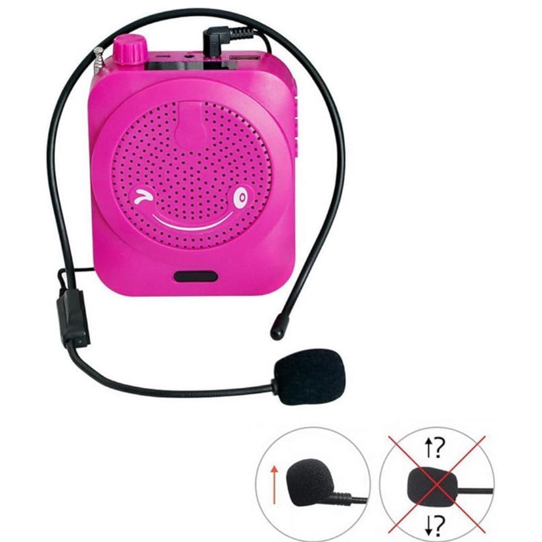 Drumstone 𝟏𝟓 𝐘𝐞𝐚𝐫𝐬 𝐖𝐚𝐫𝐫𝐚𝐧𝐭𝐲Professional Headset Microphone with 3.5mm Plug – Clear Audio, 30M Range, for Teachers, Loudspeakers, Lectures, Video Recording, Outdoor Events