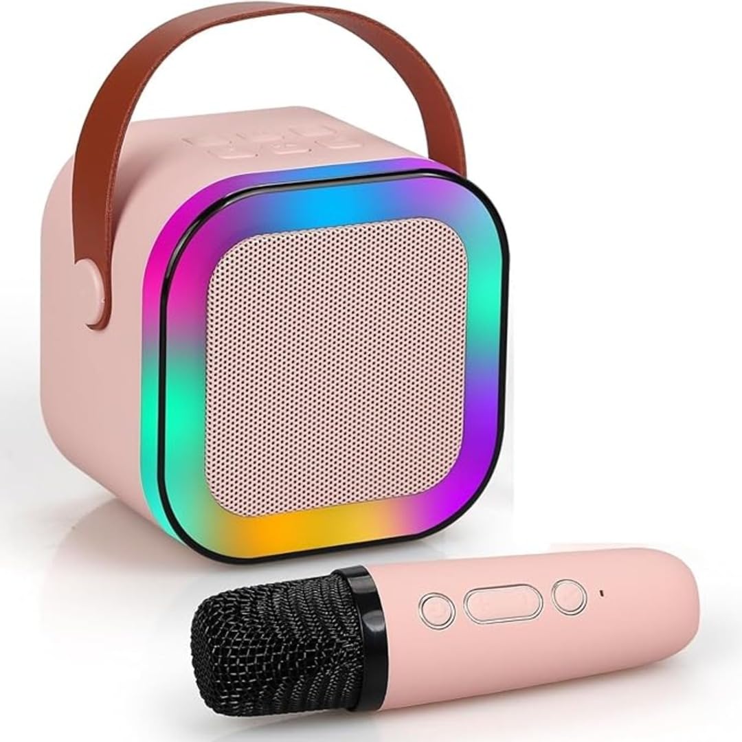 JB’S LAND 2024 Karaoke Machine for Kids with Wireless Mics 4-12 Years Old Girls Birthday Karaoke Toys Gifts for Girls Boys Ages 4, 5, 6, 7, 8, 9, 10, 12 +Year Old Birthday Family Home Christmas Party