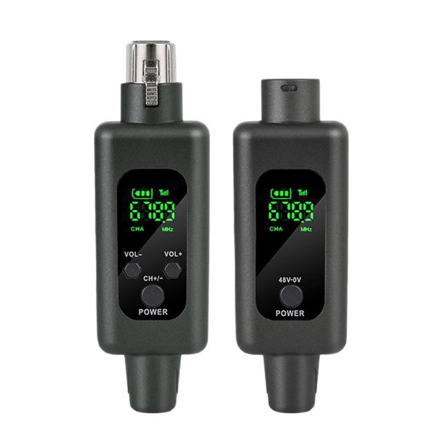 kh Professional Wireless UHF Microphone System – XLR Transmitter & Receiver Kit for Dynamic/Condenser Microphones, Electric Guitar, Organ, Guitar Amplifier & Musical Instruments