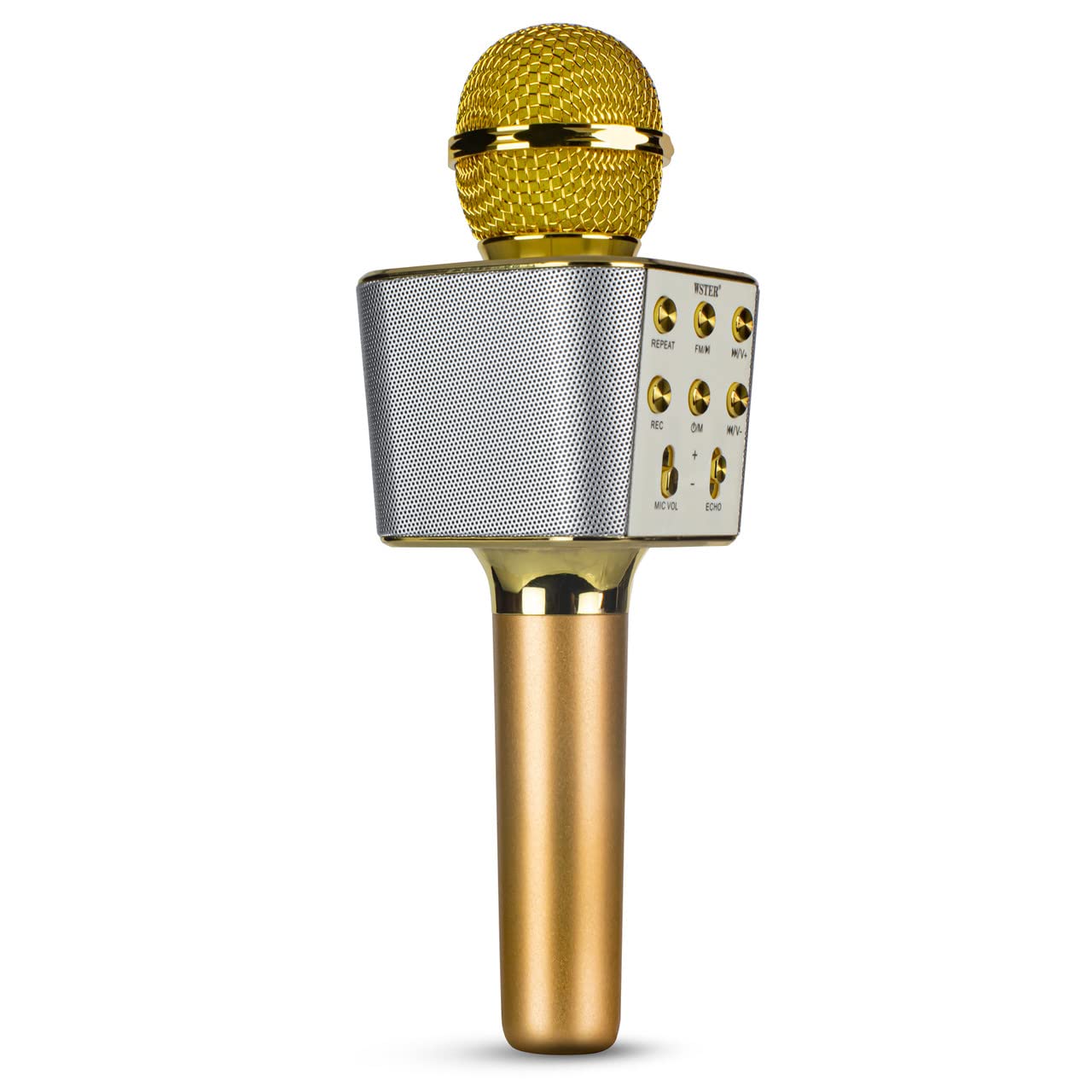 VRJTEC 2-in-1 Wireless Karaoke Microphone | Bluetooth Mic with Audio Recording, Long Playtime, USB Charging, Card Slot & Aux Port | Dynamic & Multifunctional Mic for Singing & Parties