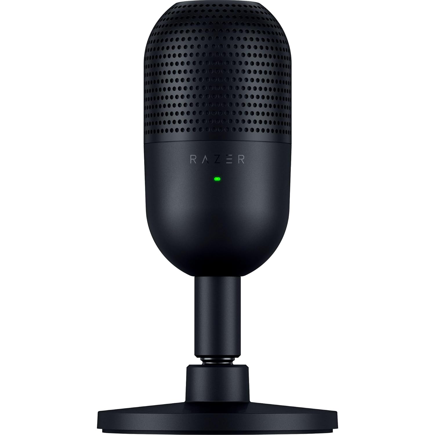 Razer Seiren V3 Mini USB Microphone: Condenser Mic – Supercardioid Pickup Pattern – Tap-to-Mute Sensor with LED Indicator – Shock Absorber – Ultra Compact – PC, Discord, OBS Studio, XSplit – Black