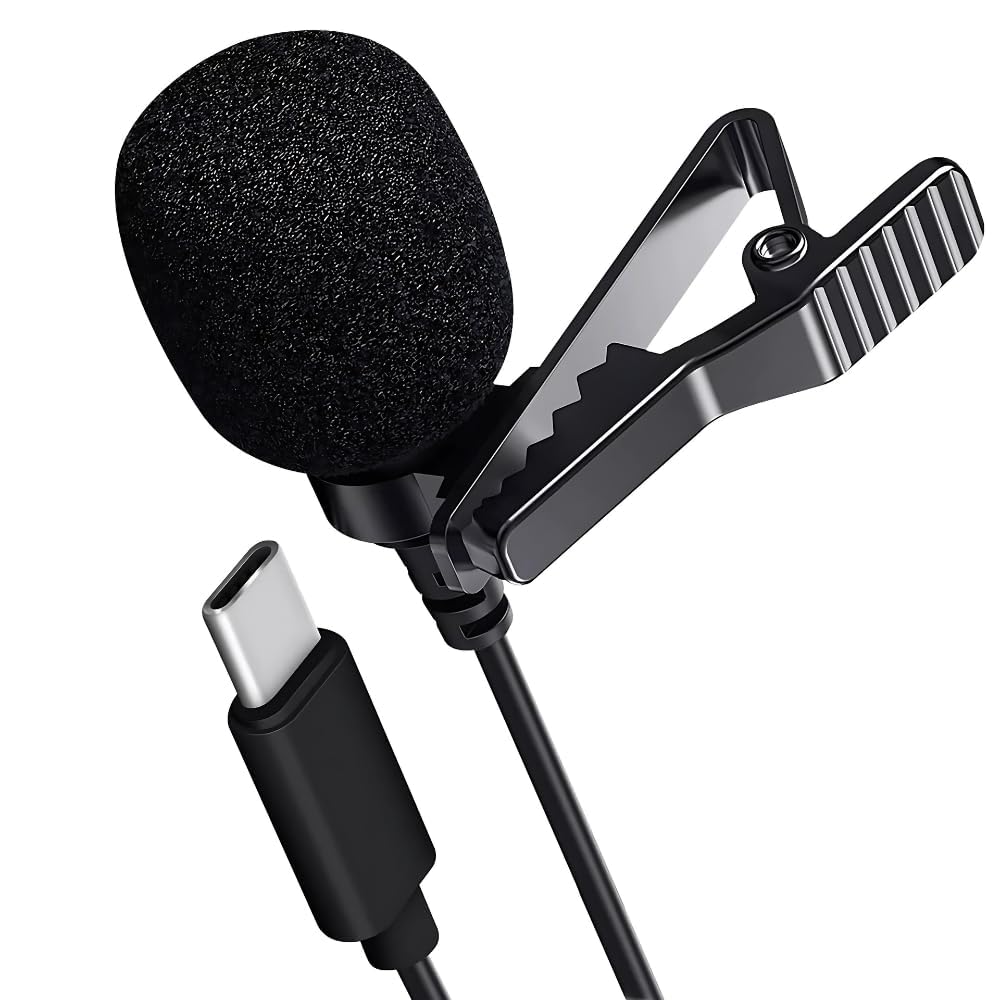 Drumstone (𝐋𝐢𝐦𝐢𝐭𝐞𝐝 𝟏𝟓 𝐘𝐄𝐀𝐑𝐒 𝐖𝐀𝐑𝐑𝐀𝐍𝐓𝐘 Universal USB Type-C Wired Microphone for Professional Sound – Perfect for Podcasting, Gaming, and Streaming on All Devices – (Black)