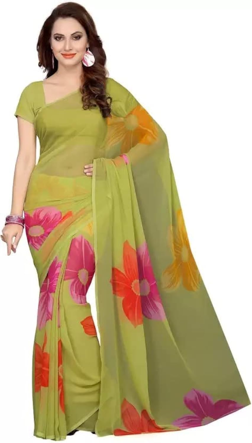 Women’s Georgette Print Saree