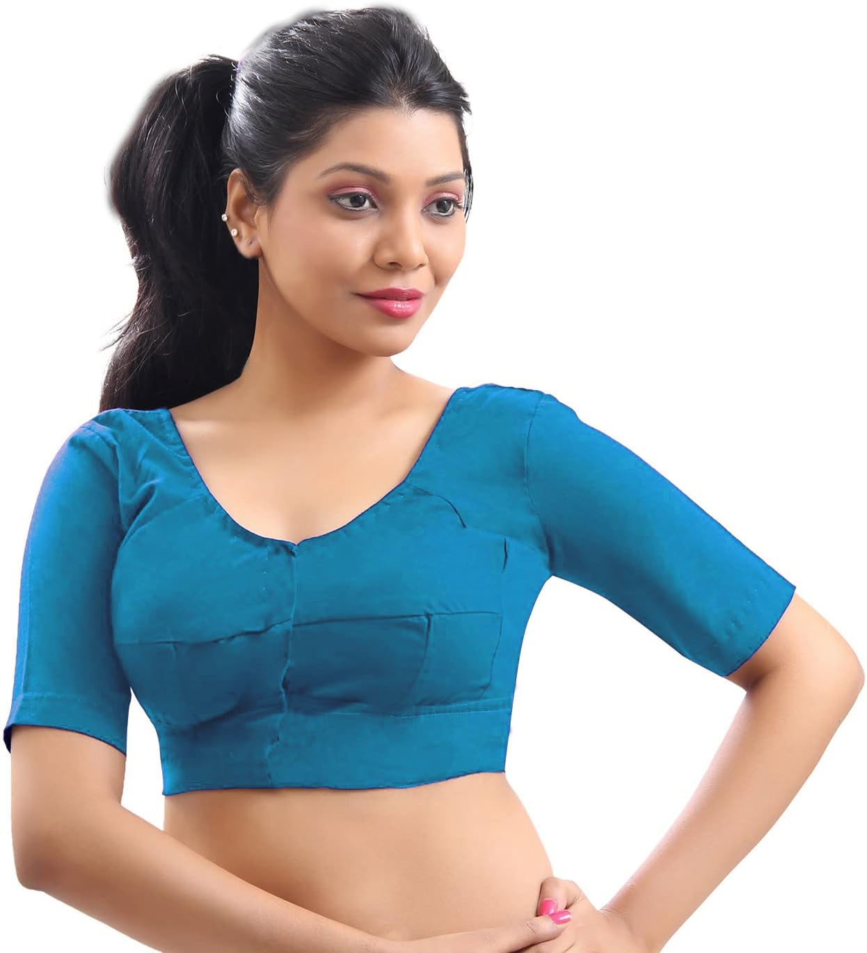 Indian Trendy Pure Cotton Blouse Top Shirt Wedding Choli Saree Skirt Bollywood Indian