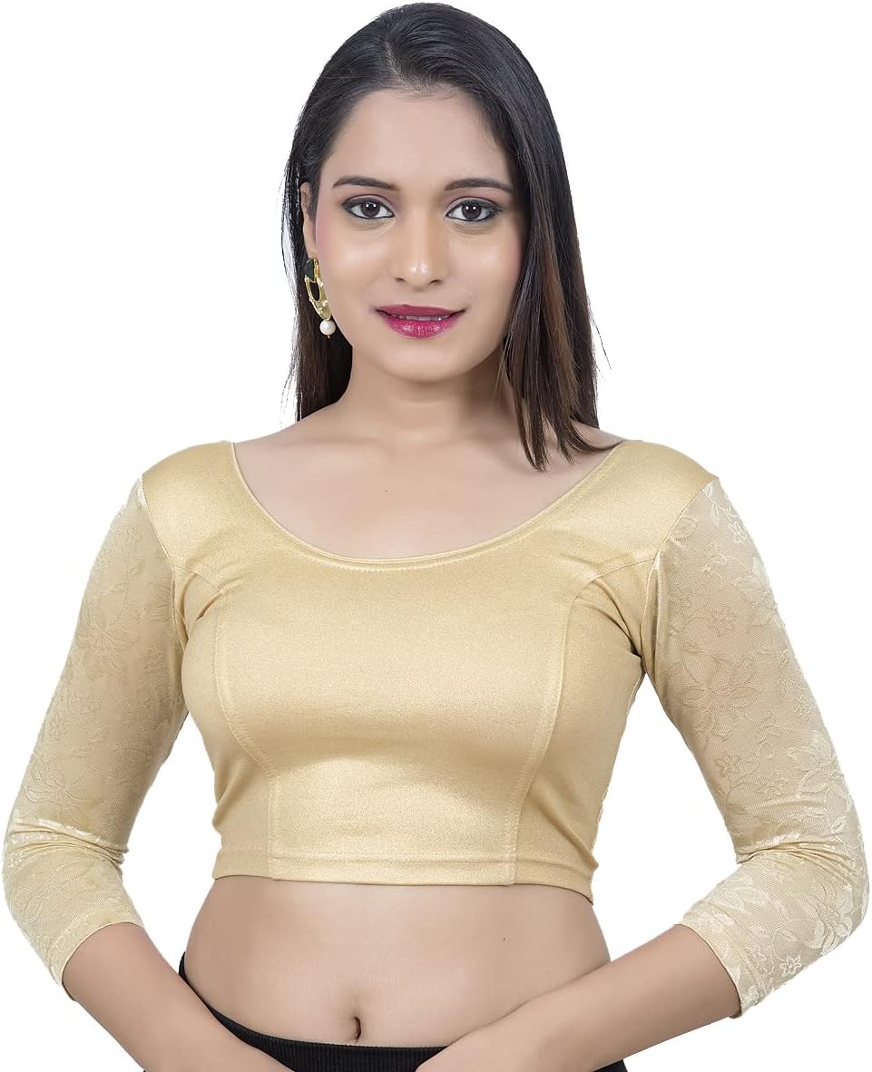 Women’s Sari Blouse Stretchable – Indian Saree Blouse for Women Readymade Stretchable