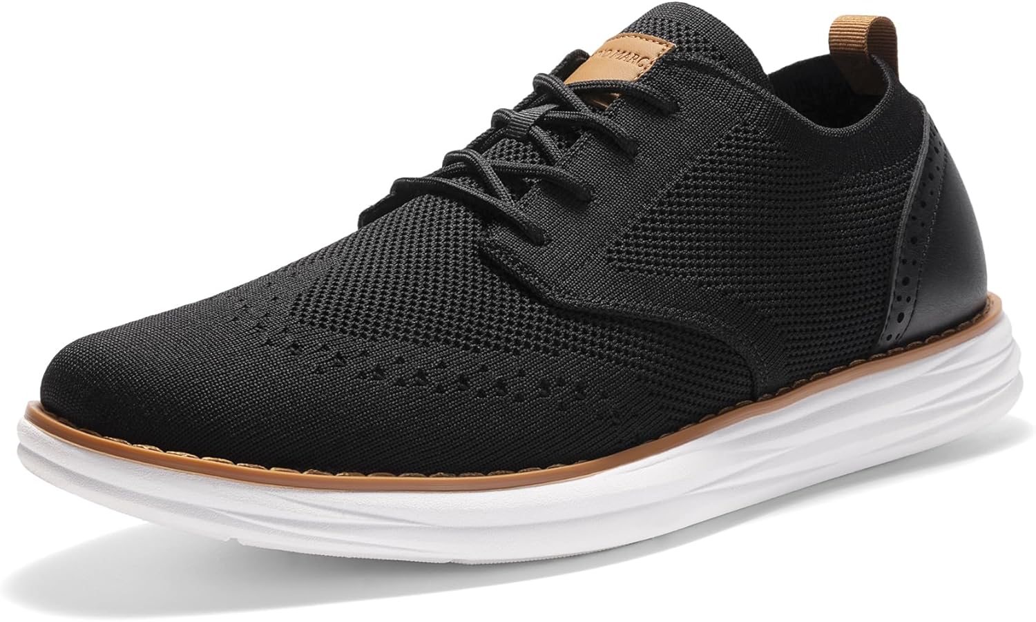 Bruno Marc Men’s KnitFlex Craft Mesh Oxfords Sneakers Casual Dress Lace-Up Lightweight Walking Shoes