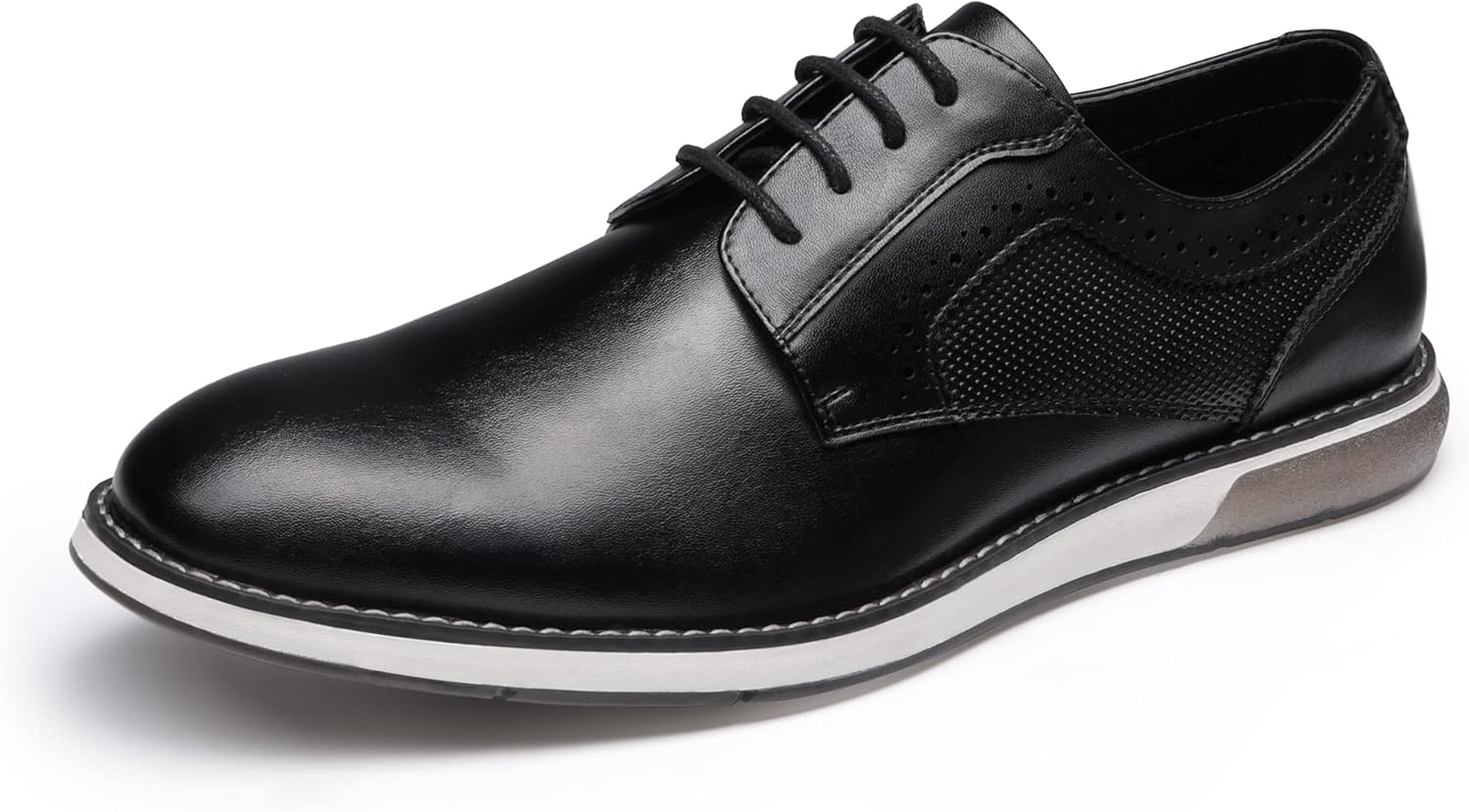 Bruno Marc Men’s Casual Dress Sneaker Shoes, Business Formal Derby Plain Toe Oxfords Crossflex GentEdge