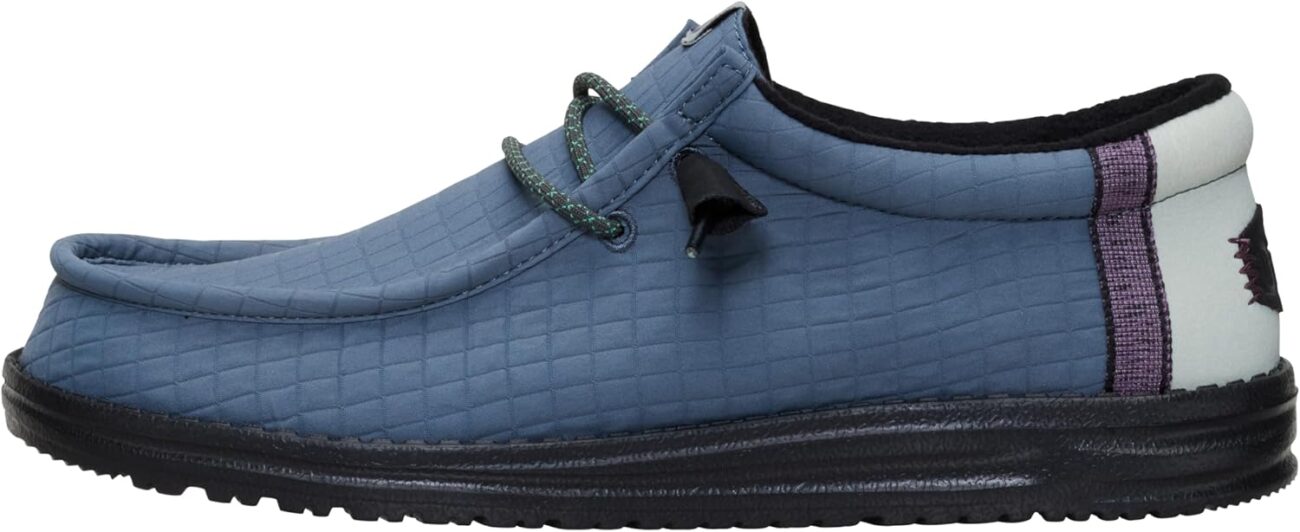 HEYDUDE Men’s Wally Quilted Slip-On Loafers | Lightweight Comfortable Casual Moc Toe Everyday Shoes