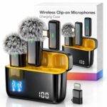 Primate Wireless Clip-On Microphone with Noise Reduction| 48H Battery Backup, 20m Working Range, Type-C Fast Charging | Lavalier Mic for YouTube, Vlogging & Video Recording