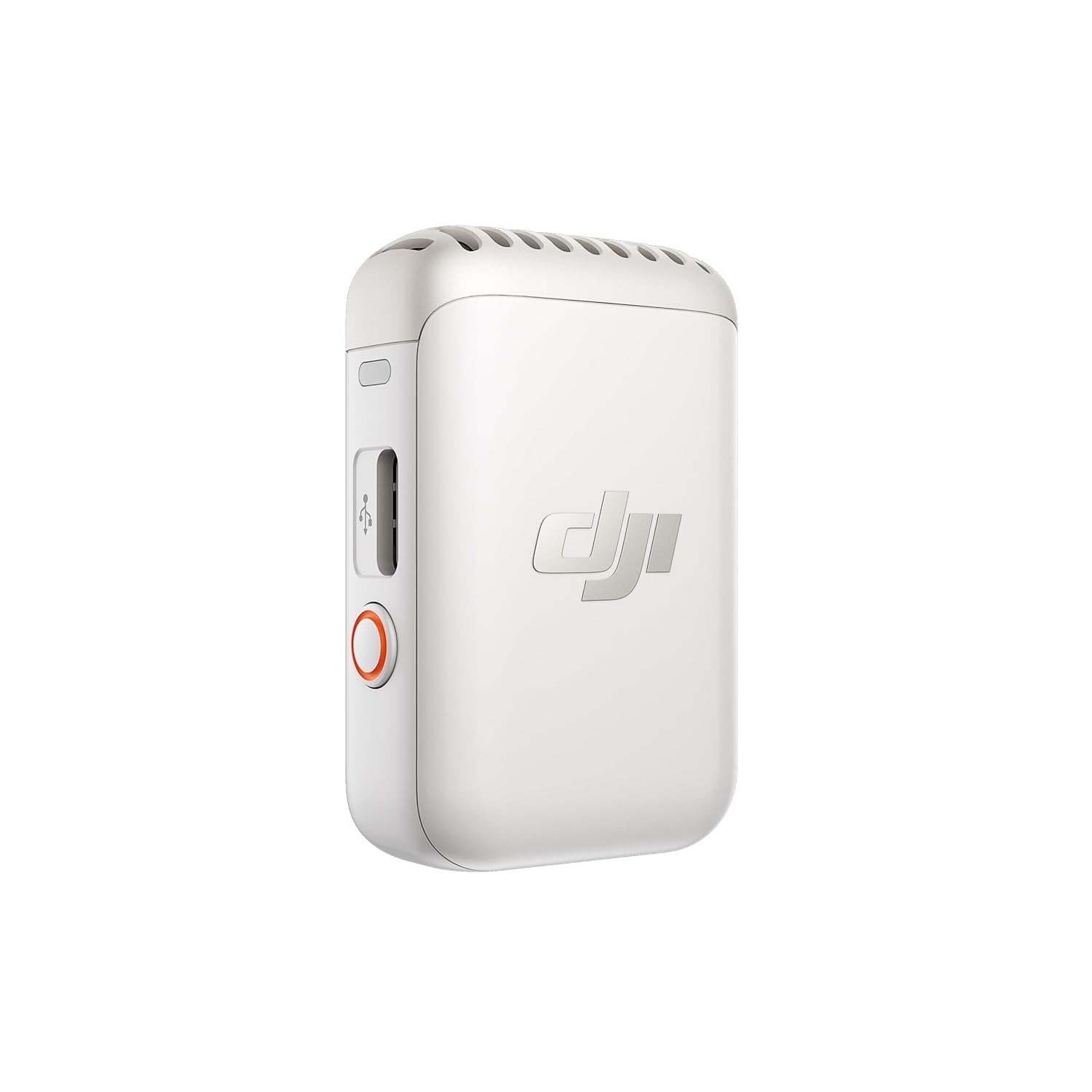 DJI Mic 2 Transmitter (Pearl White), Wireless Microphone with Intelligent Noise Cancelling, 14-Hour Internal Recording, 6-Hour Battery, Magnetic Attachment, Bluetooth Microphone, YouTube, Vlogging