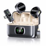 UNIGEN UniMic Pro X120 Wireless Mic 2.4G Collar Microphone Video Recording Live Streaming Mic with Receiver for Video Recording, vlogging, YouTube, Facebook, Instagram Support System for Type C & iOS