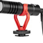 BOYA by-MM1 Super-Cardioid Shotgun Microphone Compatible with iPhone/Android Smartphones, DSLR Cameras Camcorders for Live Streaming Audio Recording