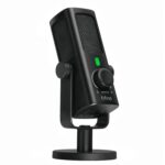 FIFINE USB-Podcast-Condenser-Microphone for Studio-Recording/Computer-Streaming, Desktop-Metal-Mic for YouTube Music Vocal Creation, with Monitor-Mix Volume-Control, Low-Cut Switch (PROFILE3)