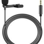 AT-MM775 Pro 3.5mm Clip Microphone for YouTube | Collar Mike for Voice Recording | Lapel Mic Mobile, PC, Laptop, Android Smartphones, DSLR Camera Microphone (Black)