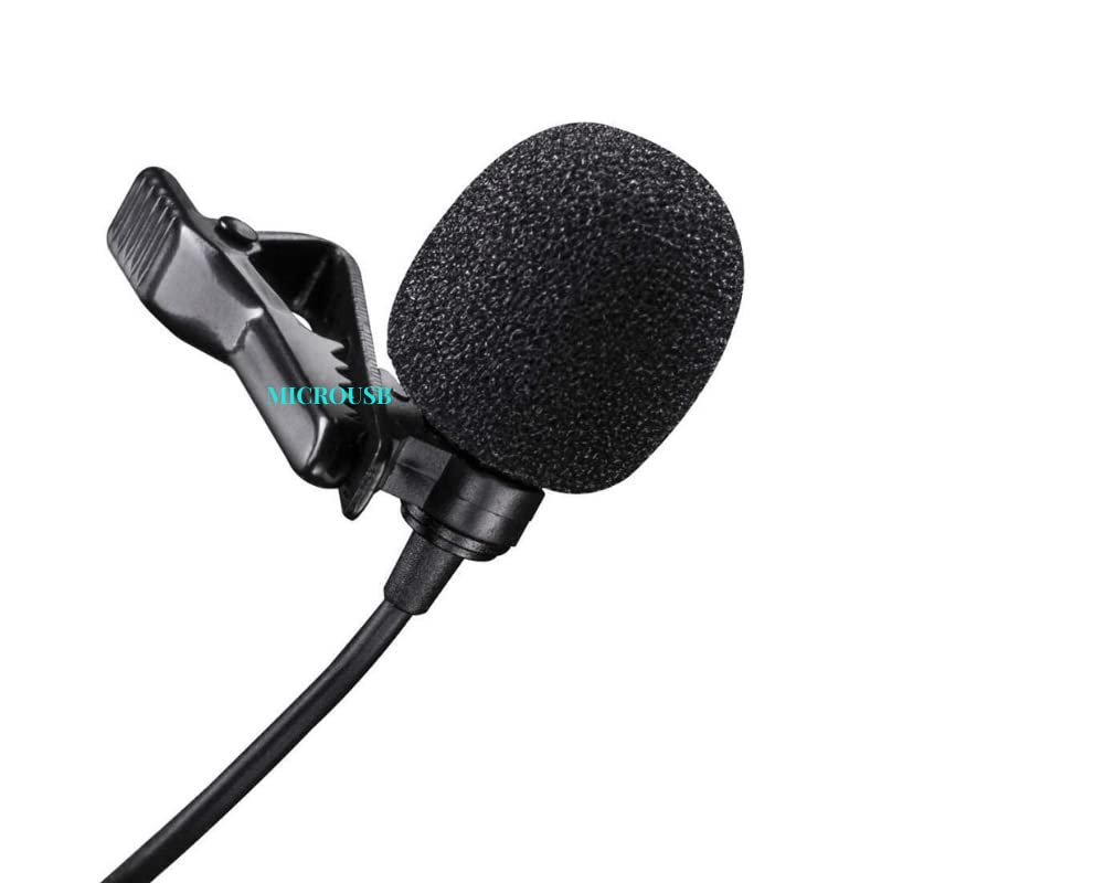Collar Mic Voice Recording for Android Smartphone DSLR Camera Camcorder Audio Recorder YouTube