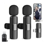 K9 Dual Wireless Lavalier Microphone for All Smartphones | Noise Cancellation Dual Mic Set with Receiver for Recording Interviews, Vlogs, YouTube, Reels