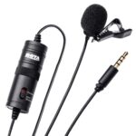 BOYA BOYALavalier Auxiliary Microphone Noise Cancelling Omnidirectional Mic with Monitoring Port for YouTube Tiktok Interview Broadcast Content Creation (M1)