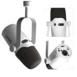 Kreo Kast Dynamic Mic, XLR/USB, for Podcasting, Gaming, Streaming, Recording, Durable All Metal Body with Dynamic Mic with Cardioid Pickup Pattern, Focused Recording, Noise Filtering (White Kast)